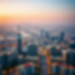 Aerial view of Dubai skyline showcasing off-plan developments