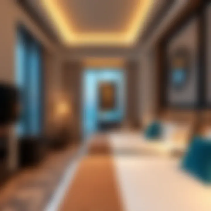 Interior Elegance of Guest Rooms Luxurious guest room interior at Radisson Yas Island