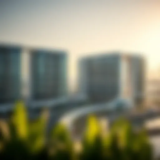 Stunning Architecture of Radisson Yas Island Panoramic view of Radisson Yas Island showcasing its modern architecture