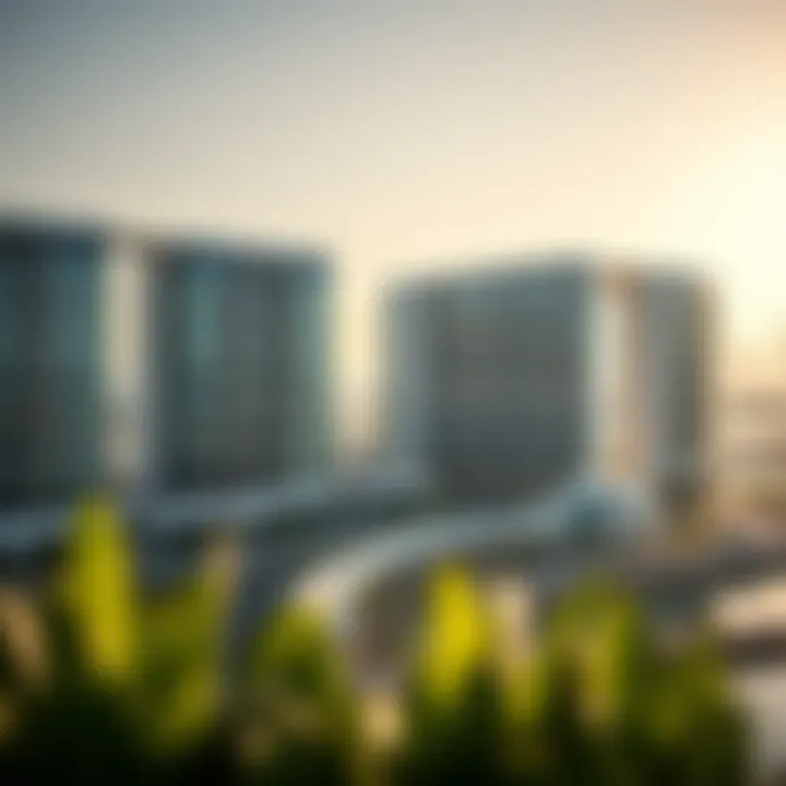 Stunning Architecture of Radisson Yas Island Panoramic view of Radisson Yas Island showcasing its modern architecture