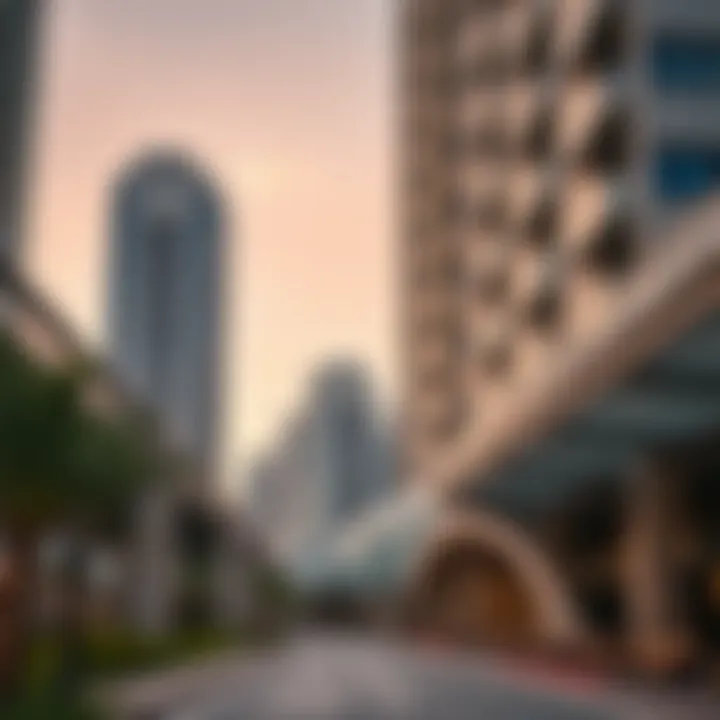 Modern Architecture in Downtown Dubai Modern architecture in Downtown Dubai