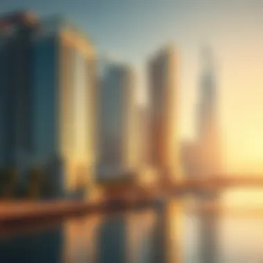 Modern architectural marvels lining the waterfront
