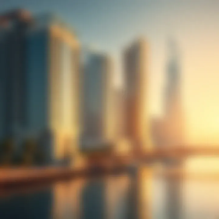 Modern architectural marvels lining the waterfront