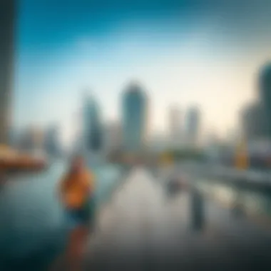 Vibrant lifestyle scene along the River Dubai