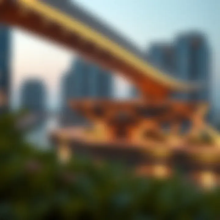 Architectural rendering highlighting the innovative structures within River Land.