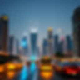 Stunning skyline of Business Bay showcasing modern architecture