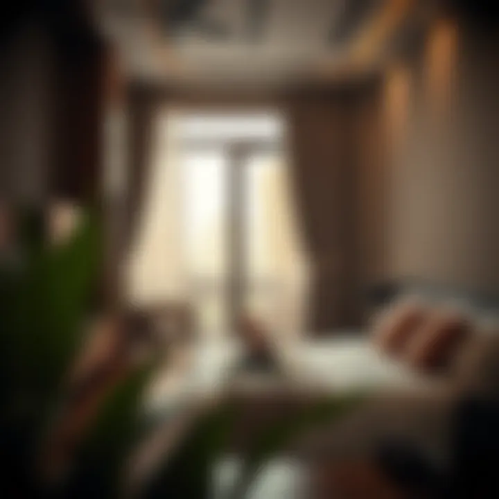 Efficient Living Space in Satwa Cozy living space in Satwa showcasing efficient use of area