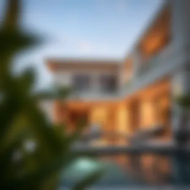 Luxurious villa in Dubai with modern architecture