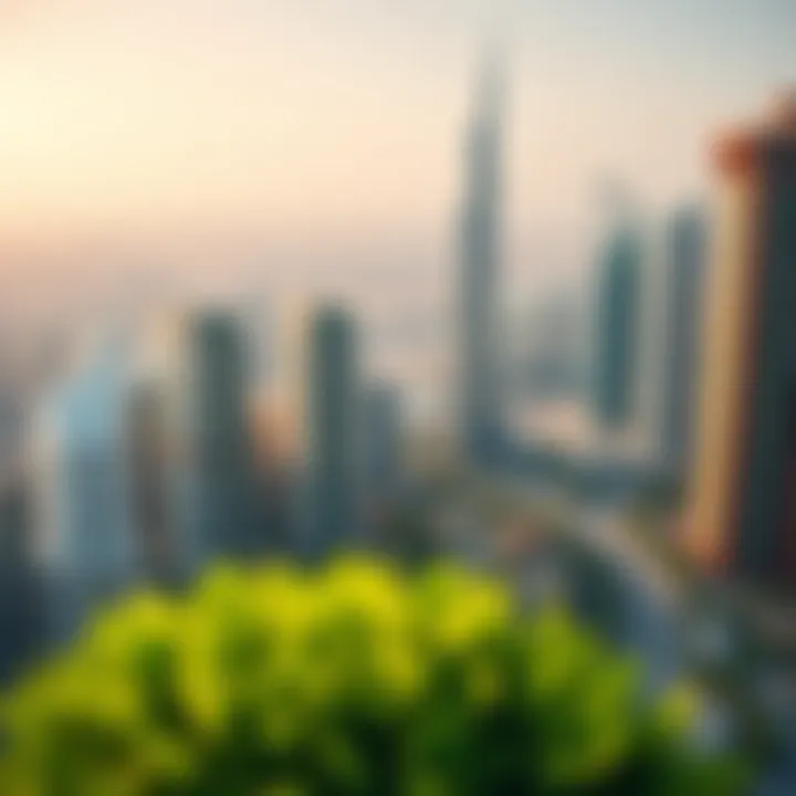 A panoramic view of Green Planet Dubai integrated into the urban landscape