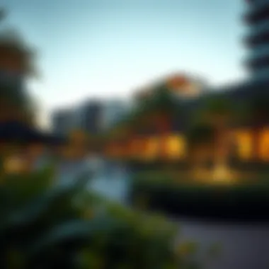 Leisure Spaces in Urban Development Scenic depiction of leisure spaces integrated into the urban fabric of the project