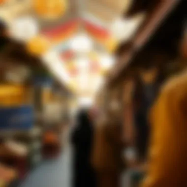 Engaging tourists exploring the cultural richness of the Old Market