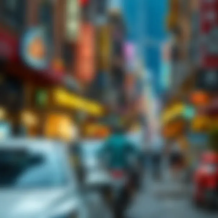 Cultural Vibrancy in City Life Vibrant street life reflecting cultural diversity