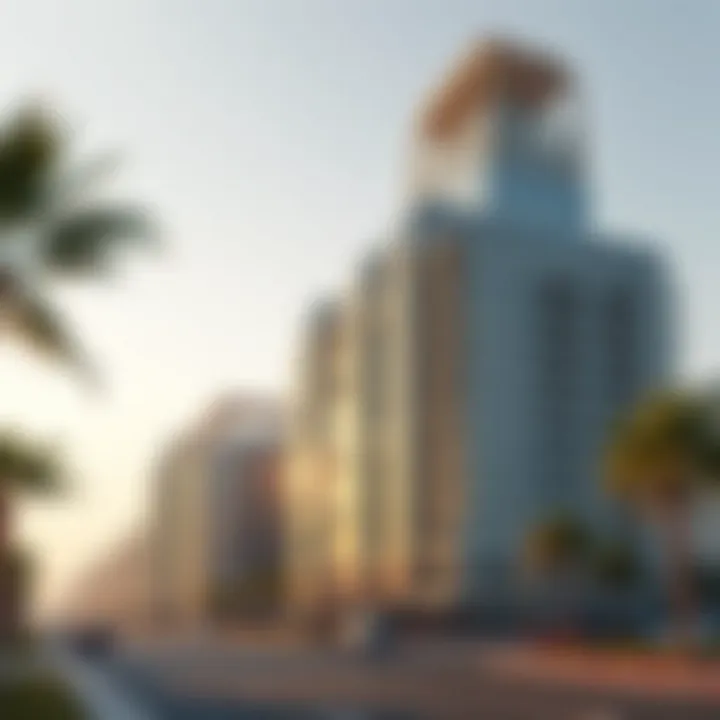 Architectural Marvel of Vermount Stunning architectural view of Vermount on Sheikh Zayed Road