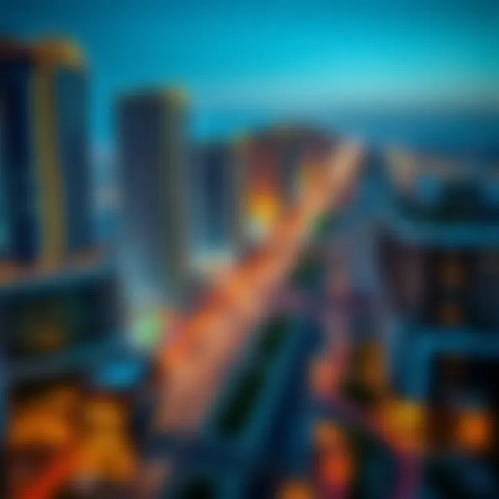 Real Estate Dynamics of Sheikh Zayed Road Panoramic view of the real estate landscape along Sheikh Zayed Road