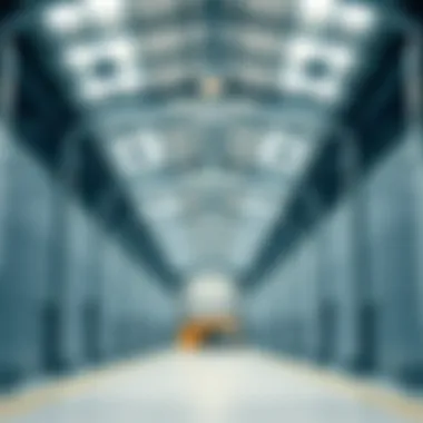 Interior view of a modern warehouse facility