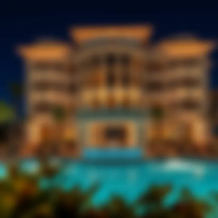 Stunning Architectural Design of Golden Sands Hotel & Residences Elegant facade of Golden Sands Hotel & Residences