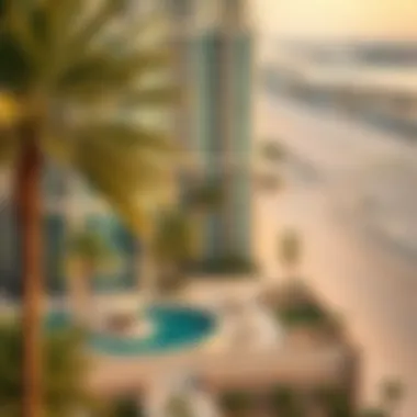 Strategic Location of Golden Sands Hotel & Residences in Dubai Prime location overview of Golden Sands Hotel & Residences