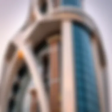 Architectural Design of Gulf Pearl Tower Close-up of the Gulf Pearl Tower's innovative architectural design