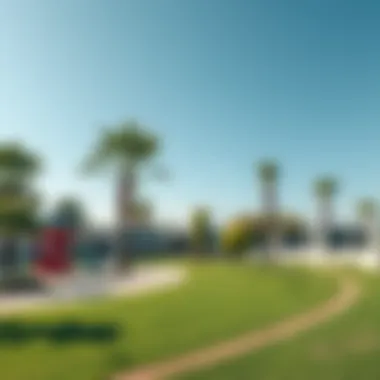 Community parks and recreational facilities in Hamdan Colony