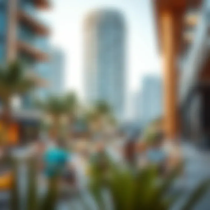 Vibrant community spaces in Hive JLT promoting social interaction