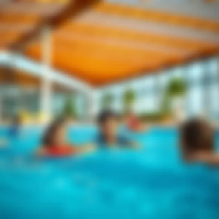 Families enjoying recreational facilities at Jumeirah Lamer