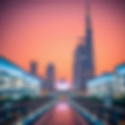 Luxury Dubai skyline with modern architecture