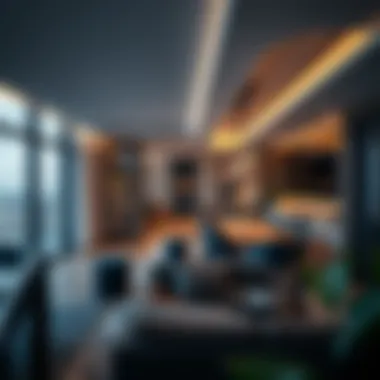 Interior design of a contemporary apartment in Marina Gate Tower