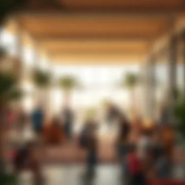 Community interaction space in Masar promoting social connectivity