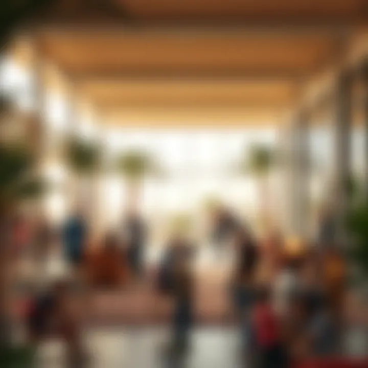 Community interaction space in Masar promoting social connectivity