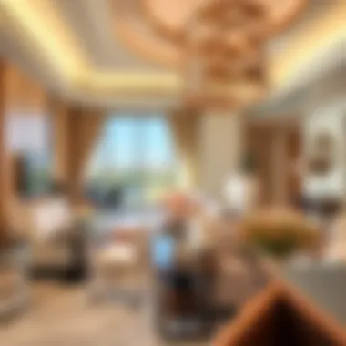 Luxurious Interior of a Suite at Meliá Desert Palm Interior view of a lavish suite at Meliá Desert Palm Dubai