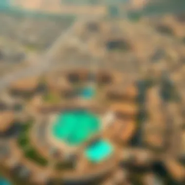 Aerial shot highlighting the layout of Mussafah 6