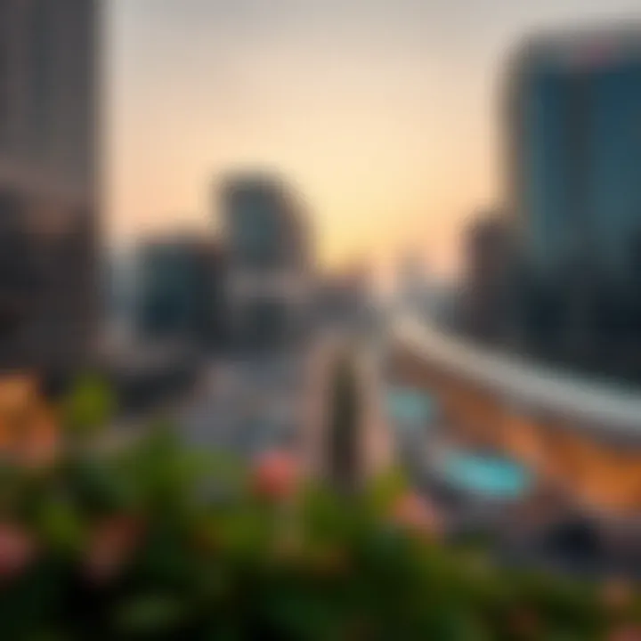 Urban landscape surrounding Nasser Square
