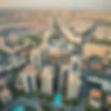 Aerial view of Rashidiya showcasing its urban landscape