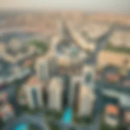 Aerial view of Rashidiya showcasing its urban landscape