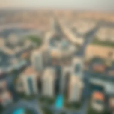 Aerial view of Rashidiya showcasing its urban landscape