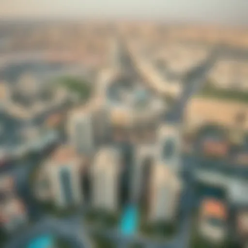 Aerial view of Rashidiya showcasing its urban landscape