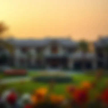 A serene residential area in Dubai, illustrating a perfect home for families and investors