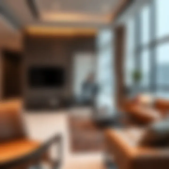 Modern apartment interiors reflecting contemporary design