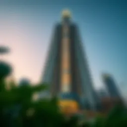 Stunning façade of Omniyat Tower showcasing modern architecture