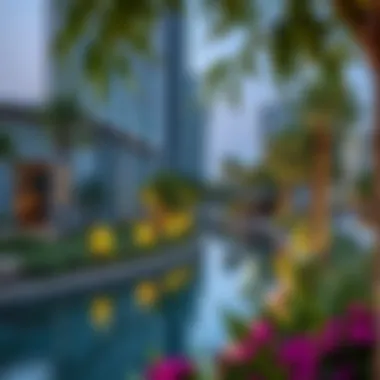 Community Amenities and Green Spaces Around One Canal Dubai Beautifully landscaped community areas surrounding One Canal Dubai