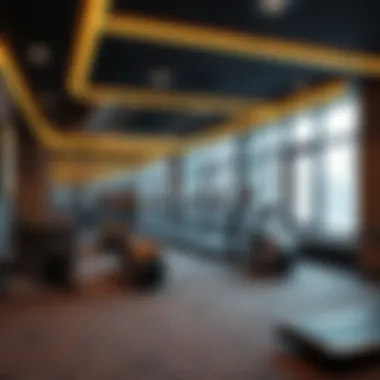 State-of-the-art fitness center equipped with modern facilities