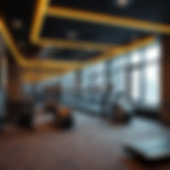 State-of-the-art fitness center equipped with modern facilities