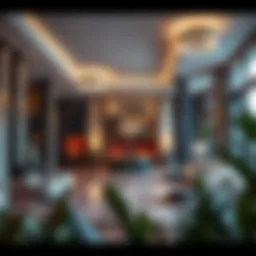 Luxurious lobby of the Paramount Hotel showcasing elegant design