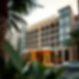 Luxurious exterior view of the Paramount Hotel