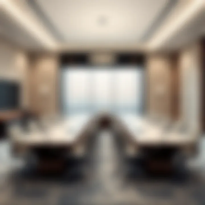 Business Conference Room Spacious conference room equipped for business meetings