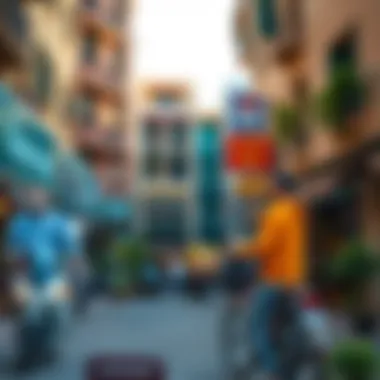 Bur Dubai Neighborhood Vibe Vibrant Bur Dubai neighborhood with local shops