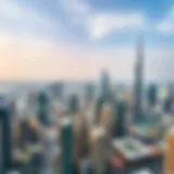 A panoramic view of Dubai's skyline showcasing iconic landmarks
