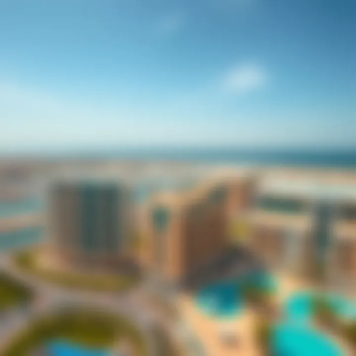 Aerial Strategic Location View Aerial view showcasing the strategic location of Roda Amwaj