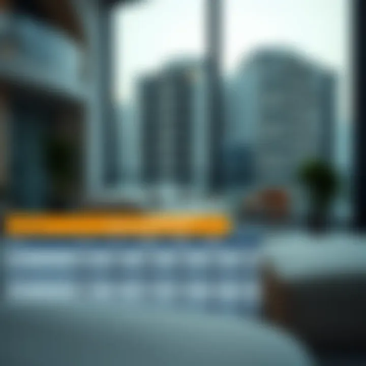 Cost comparison chart for renting studio flats in Dubai