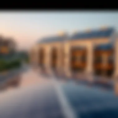 Innovative Use of Solar Energy in JVC Solar panels installed on residential buildings